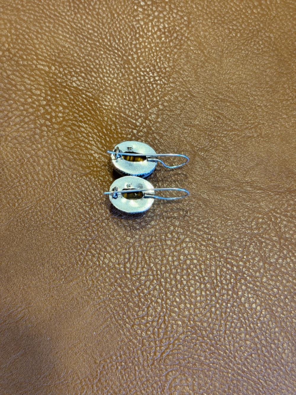 Tigers eye boho earrings 925 Sterling Silver - Picture 3 of 3